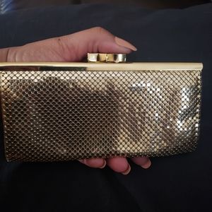 Whiting and Davis, gold mesh, small coin purse.